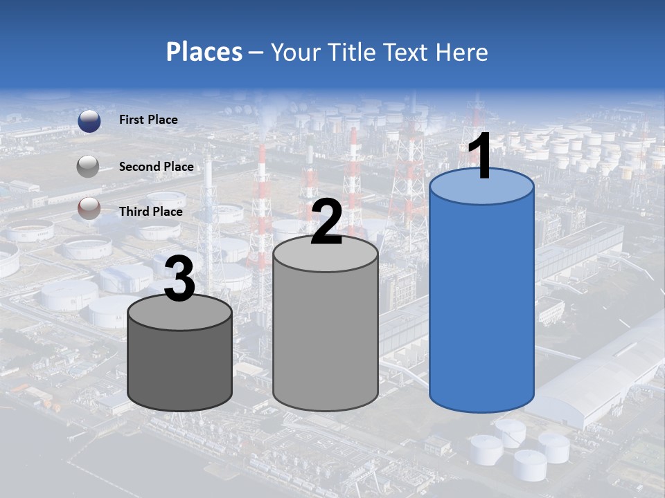 Luxury Beautiful Swimming Pool With Blue Water PowerPoint Template