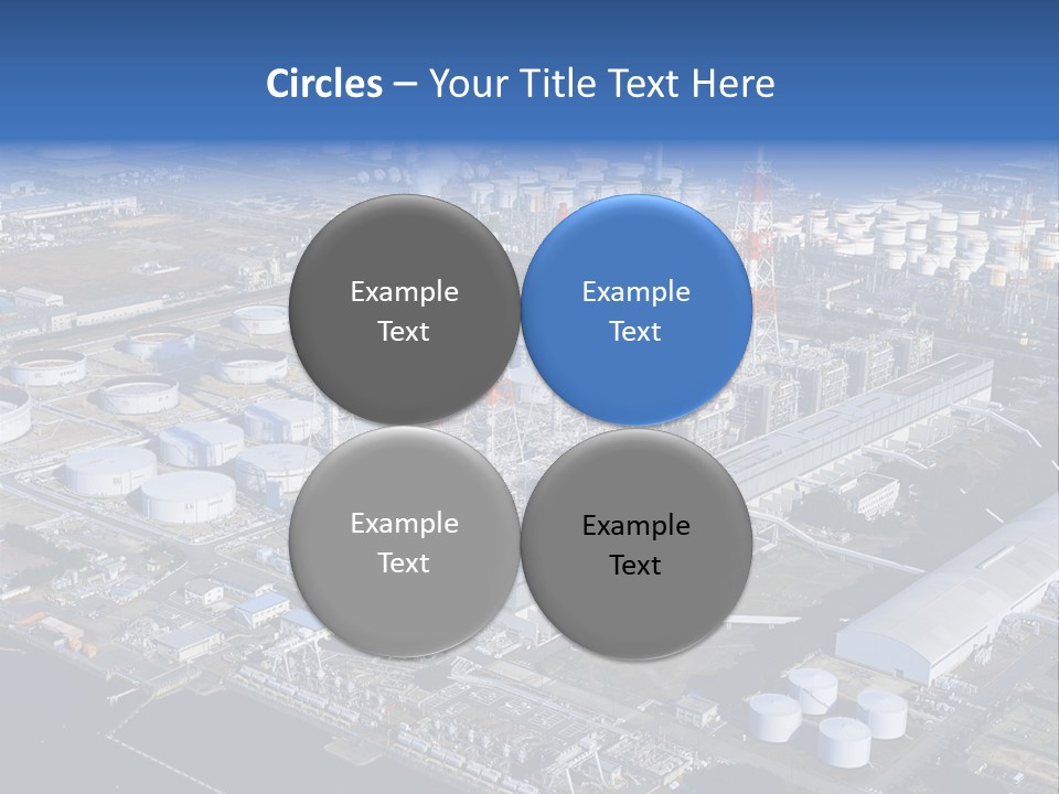 Luxury Beautiful Swimming Pool With Blue Water PowerPoint Template