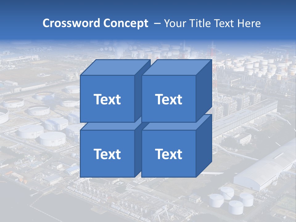 Luxury Beautiful Swimming Pool With Blue Water PowerPoint Template