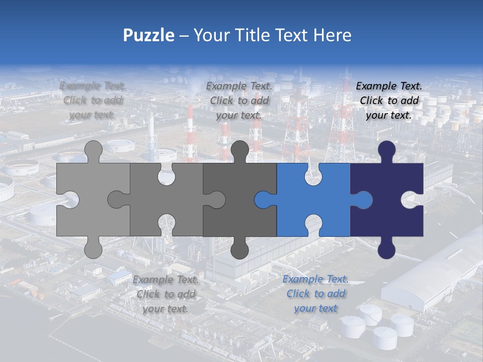 Luxury Beautiful Swimming Pool With Blue Water PowerPoint Template