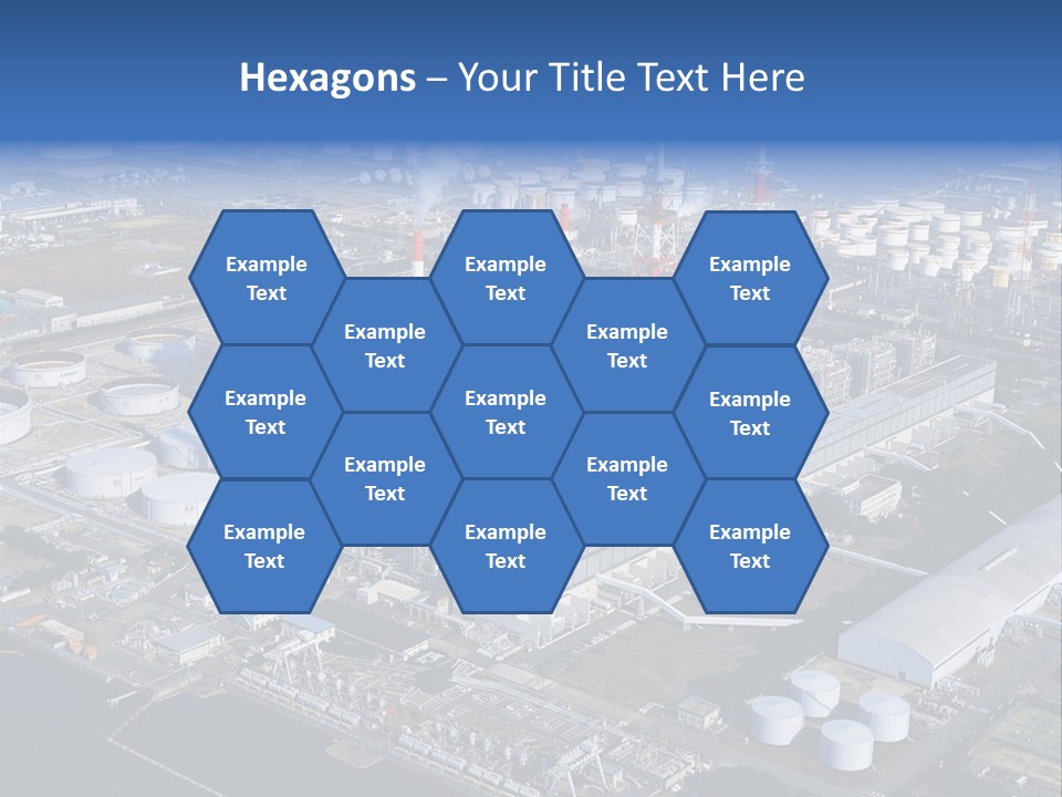 Luxury Beautiful Swimming Pool With Blue Water PowerPoint Template