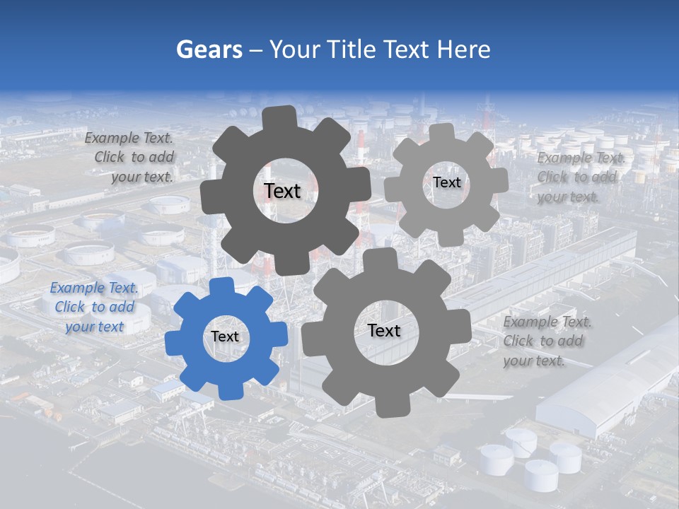 Luxury Beautiful Swimming Pool With Blue Water PowerPoint Template