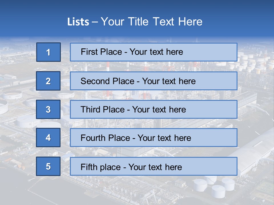 Luxury Beautiful Swimming Pool With Blue Water PowerPoint Template