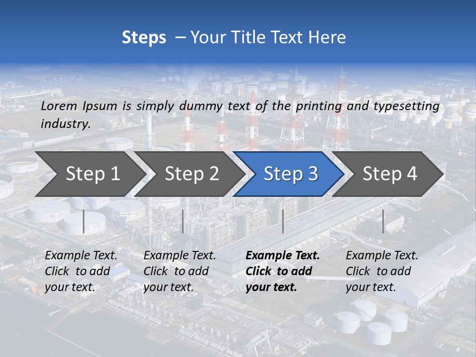 Luxury Beautiful Swimming Pool With Blue Water PowerPoint Template