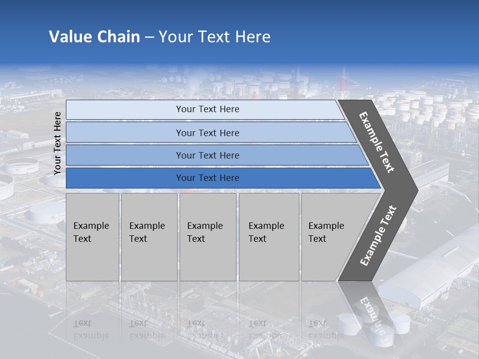 Luxury Beautiful Swimming Pool With Blue Water PowerPoint Template