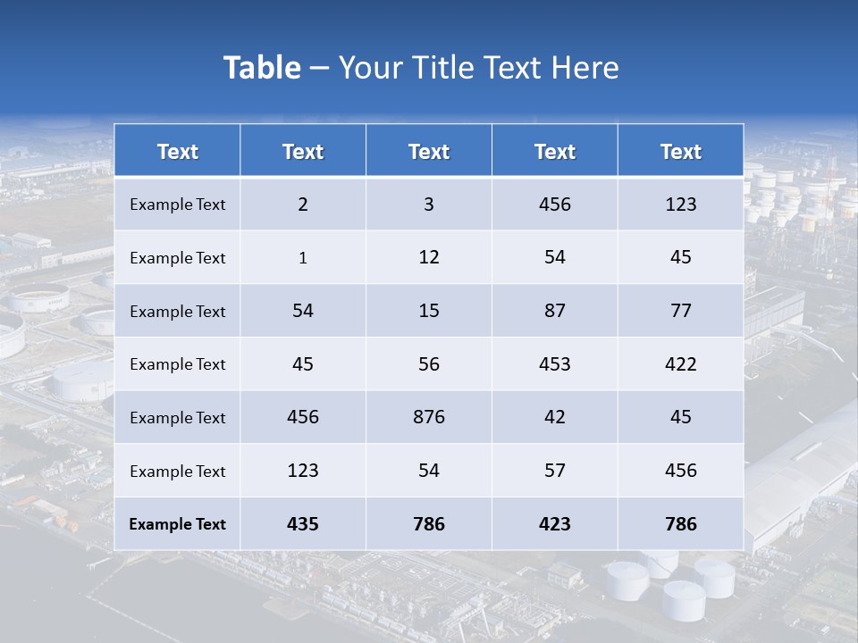 Luxury Beautiful Swimming Pool With Blue Water PowerPoint Template