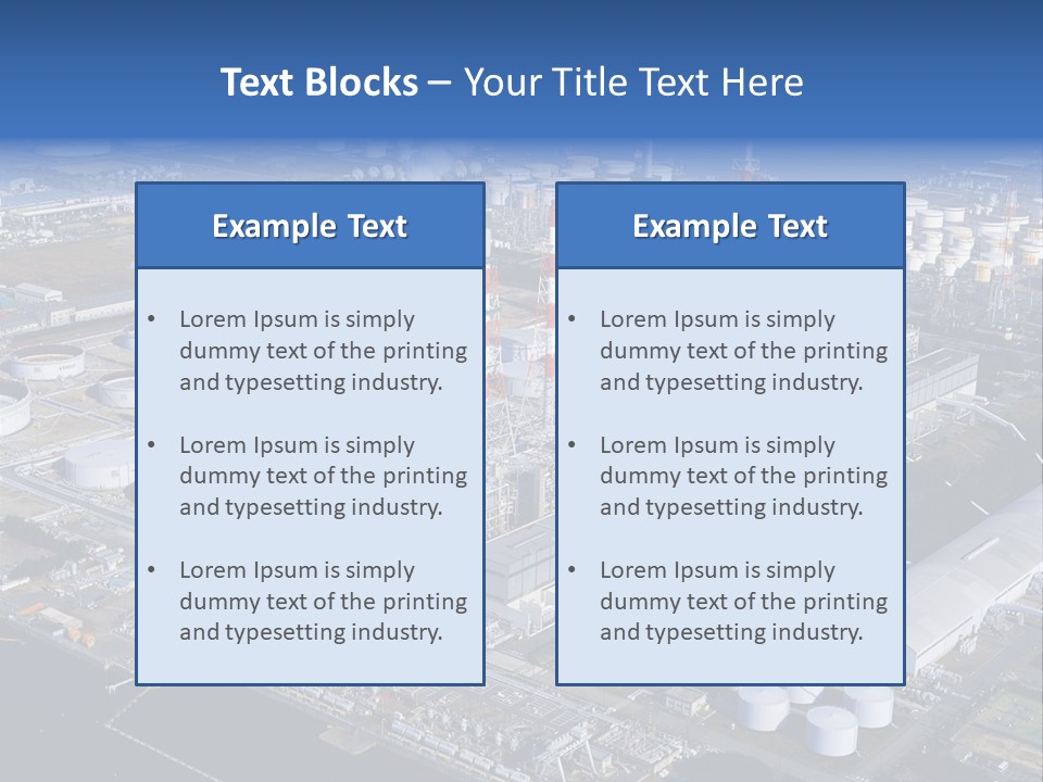 Luxury Beautiful Swimming Pool With Blue Water PowerPoint Template