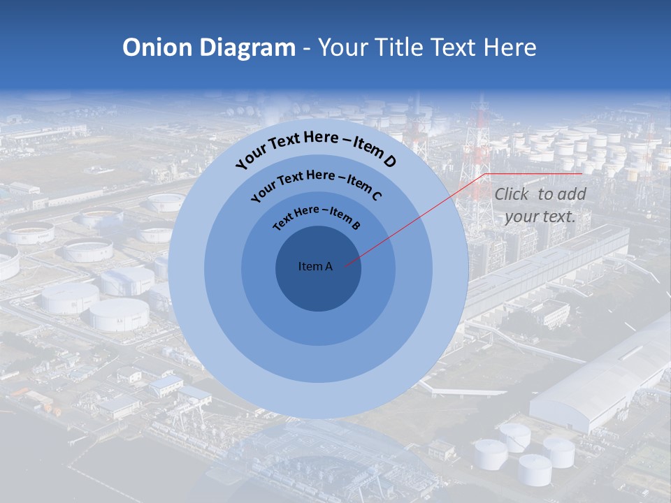 Luxury Beautiful Swimming Pool With Blue Water PowerPoint Template