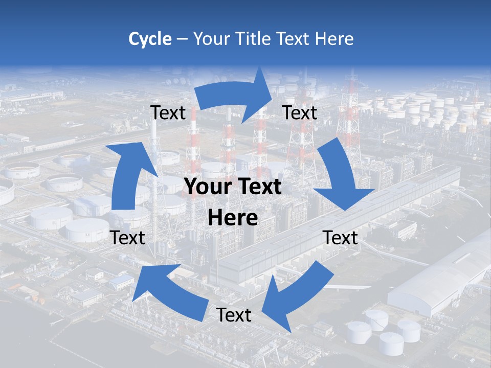 Luxury Beautiful Swimming Pool With Blue Water PowerPoint Template