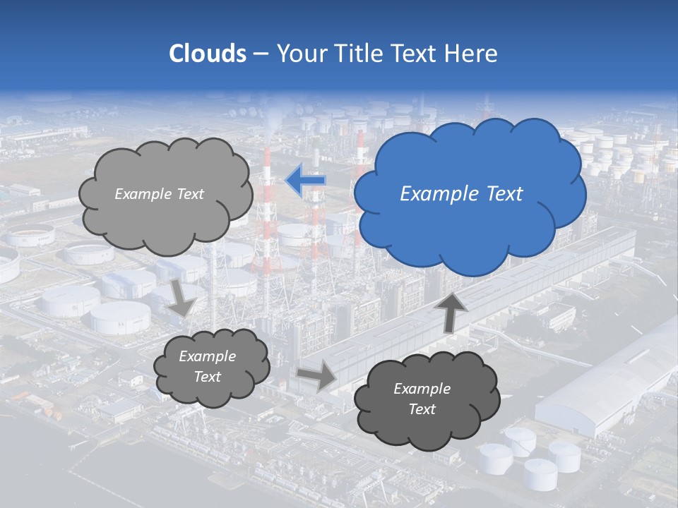 Luxury Beautiful Swimming Pool With Blue Water PowerPoint Template