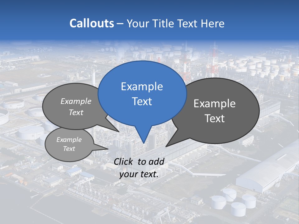 Luxury Beautiful Swimming Pool With Blue Water PowerPoint Template