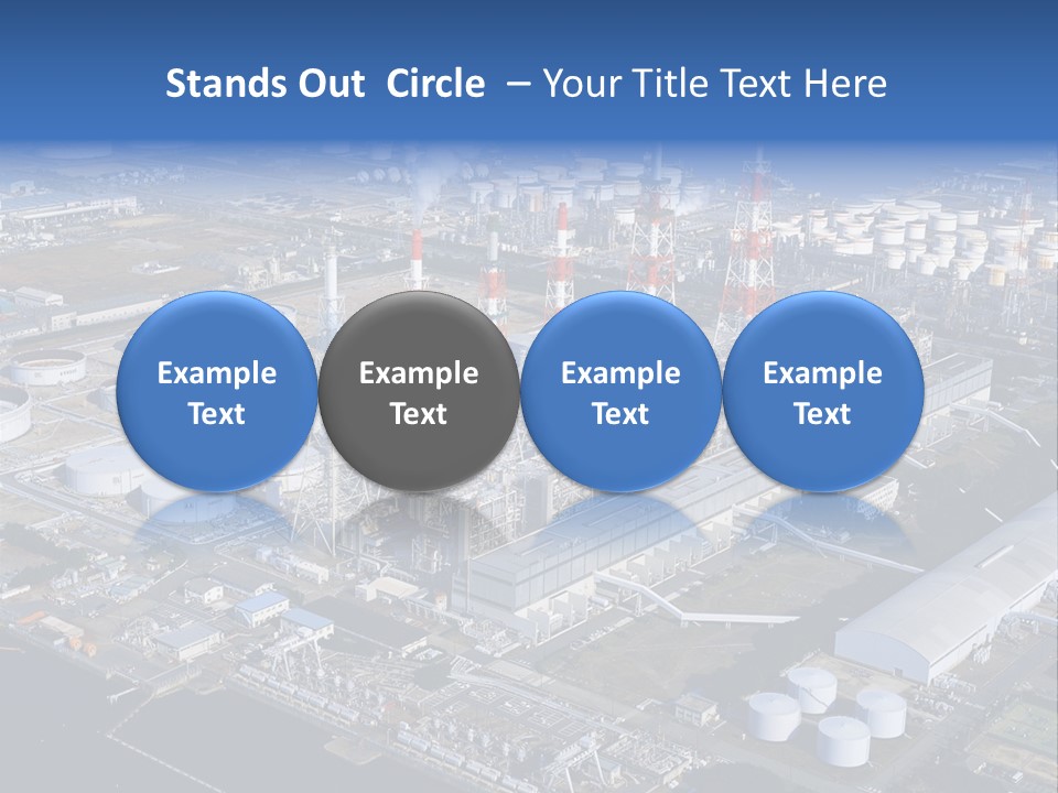 Luxury Beautiful Swimming Pool With Blue Water PowerPoint Template