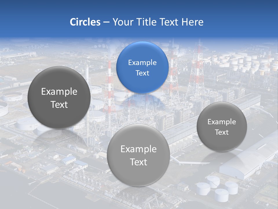 Luxury Beautiful Swimming Pool With Blue Water PowerPoint Template