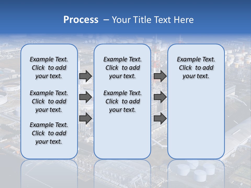 Luxury Beautiful Swimming Pool With Blue Water PowerPoint Template