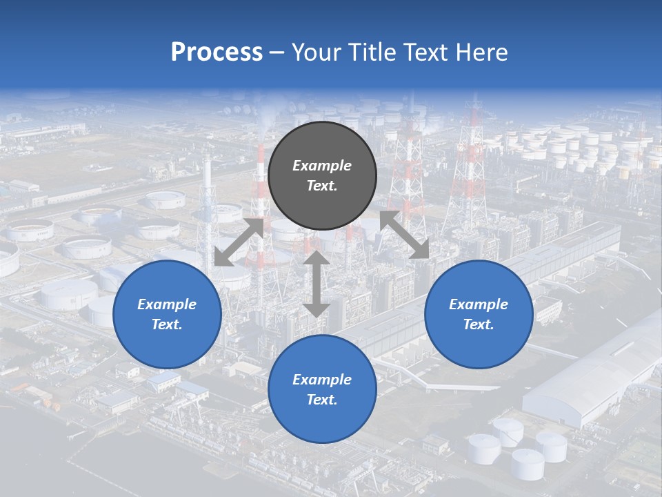 Luxury Beautiful Swimming Pool With Blue Water PowerPoint Template