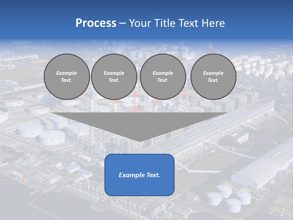 Luxury Beautiful Swimming Pool With Blue Water PowerPoint Template