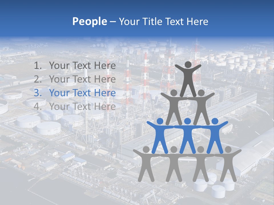 Luxury Beautiful Swimming Pool With Blue Water PowerPoint Template