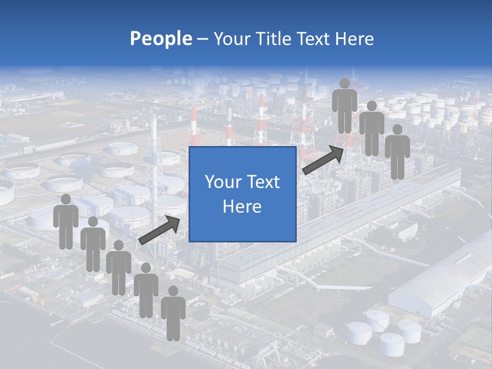 Luxury Beautiful Swimming Pool With Blue Water PowerPoint Template