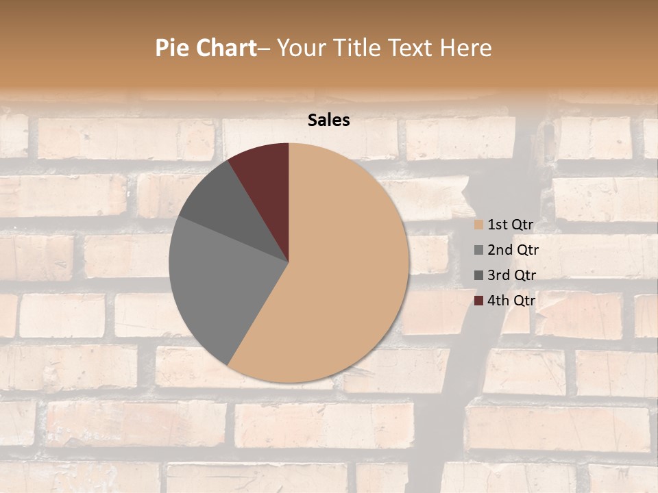 Cracked Brick Wall PowerPoint Template