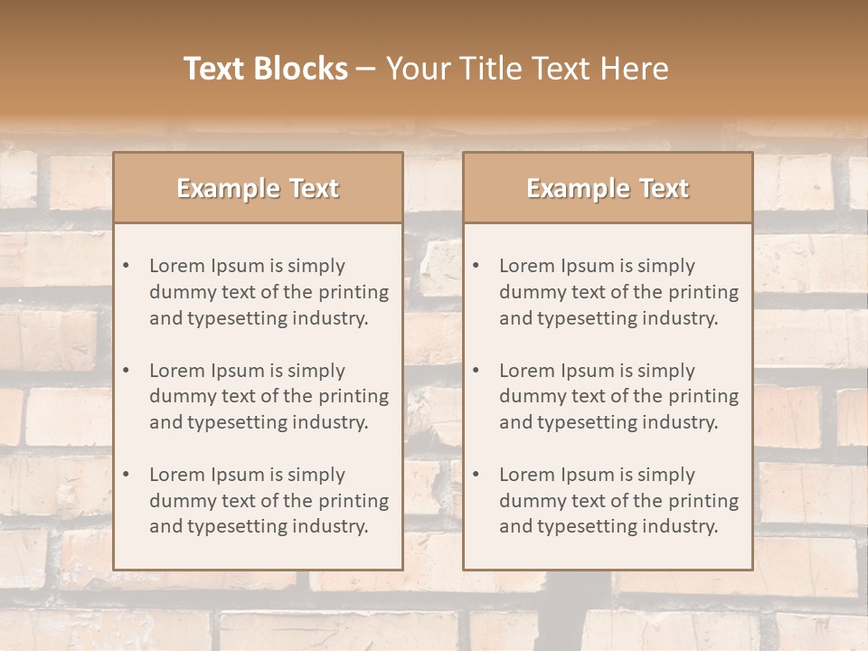 Cracked Brick Wall PowerPoint Template