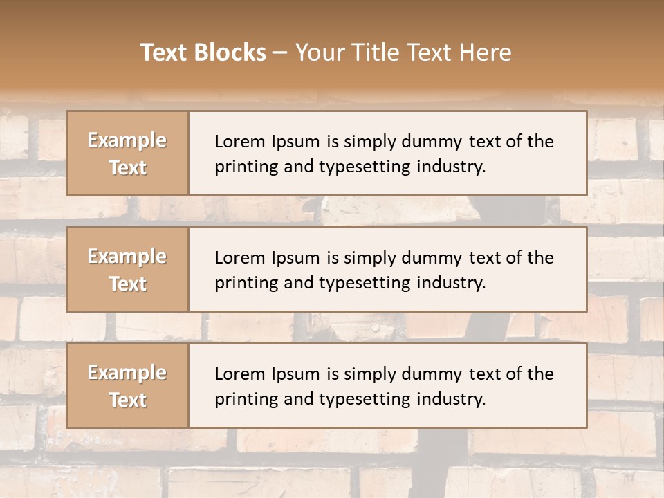 Cracked Brick Wall PowerPoint Template