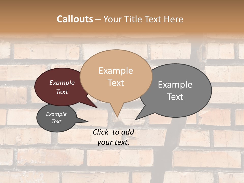 Cracked Brick Wall PowerPoint Template