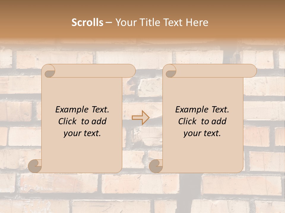 Cracked Brick Wall PowerPoint Template