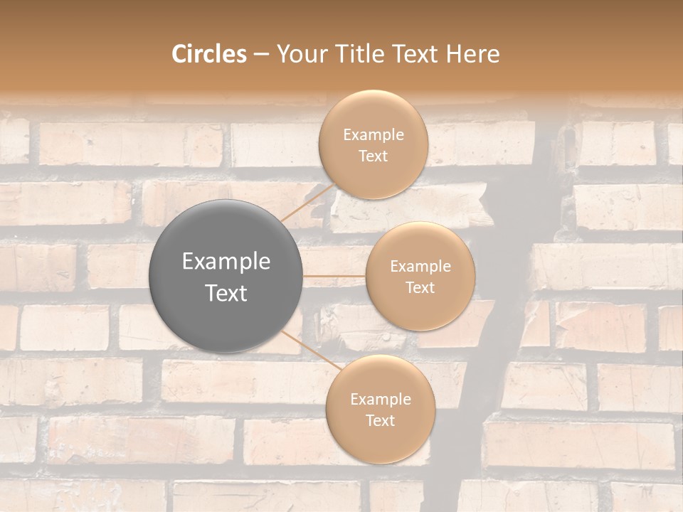 Cracked Brick Wall PowerPoint Template