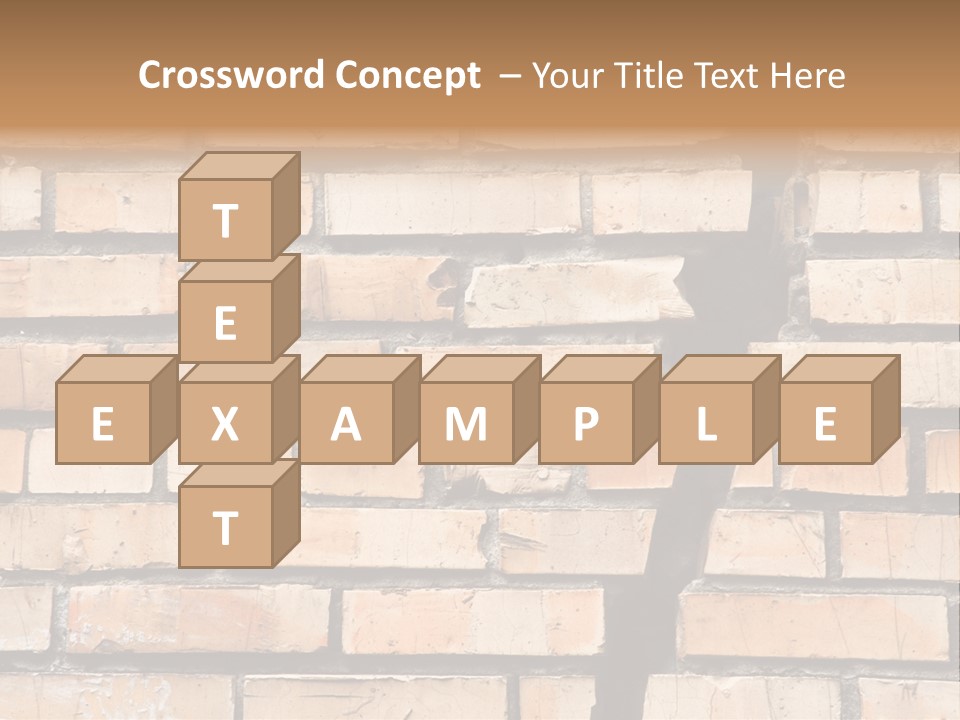 Cracked Brick Wall PowerPoint Template