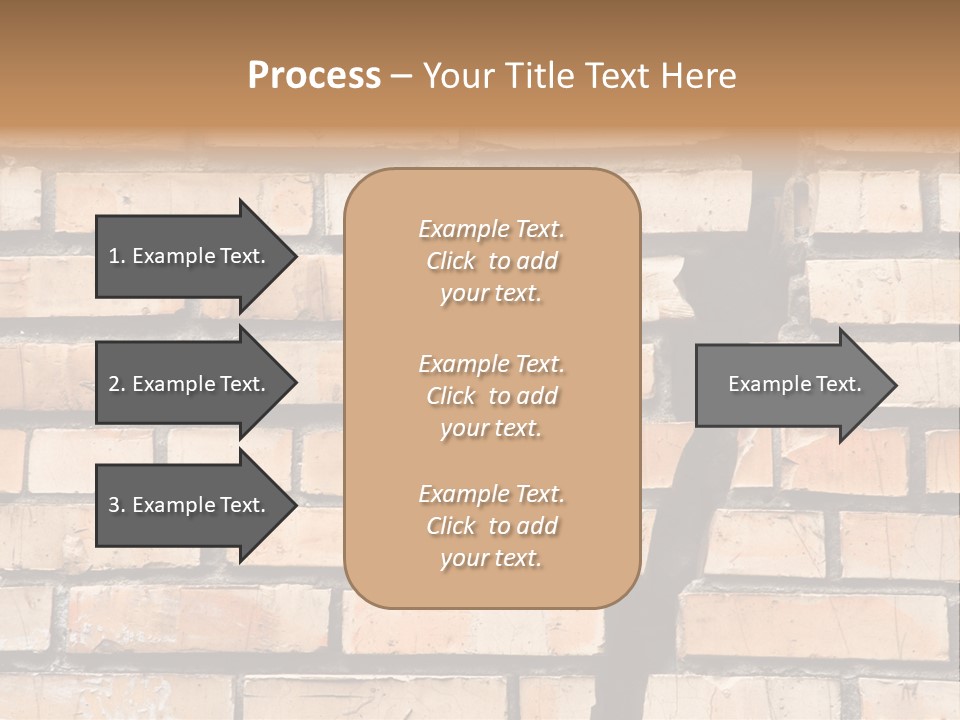 Cracked Brick Wall PowerPoint Template