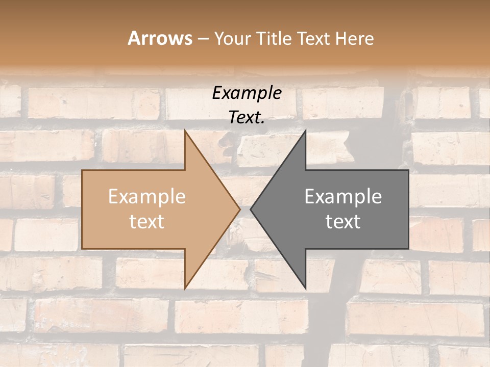 Cracked Brick Wall PowerPoint Template