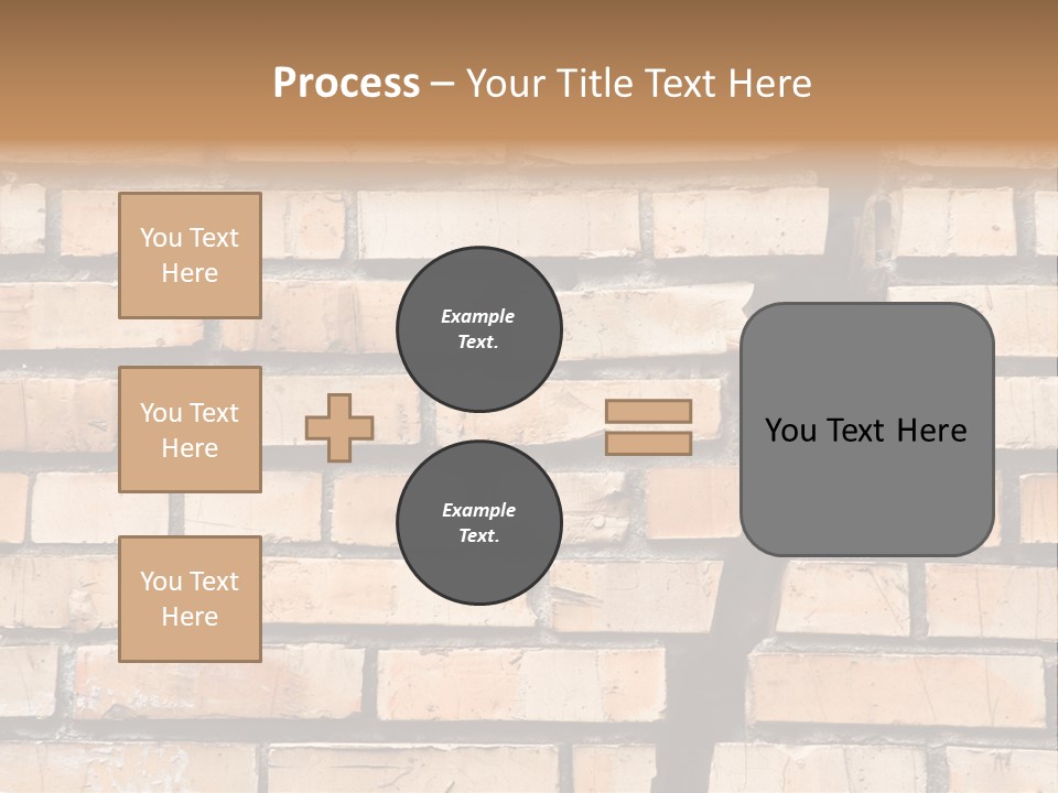 Cracked Brick Wall PowerPoint Template