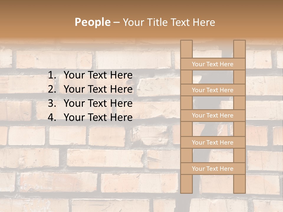 Cracked Brick Wall PowerPoint Template