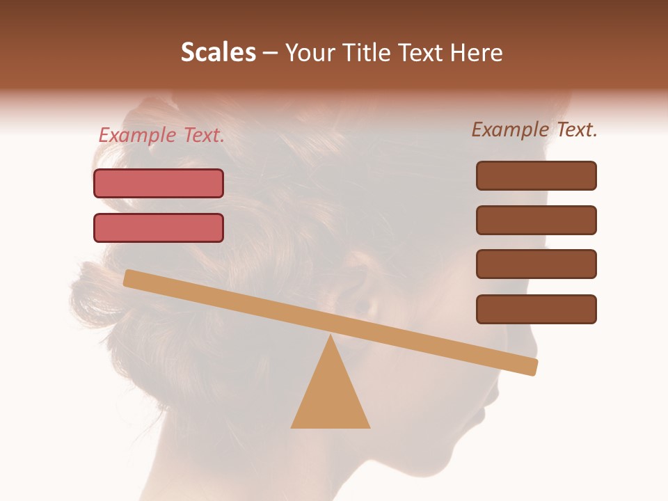 Close-Up Bridal Hair Young Beautiful Brunettes On A White Background PowerPoint Template