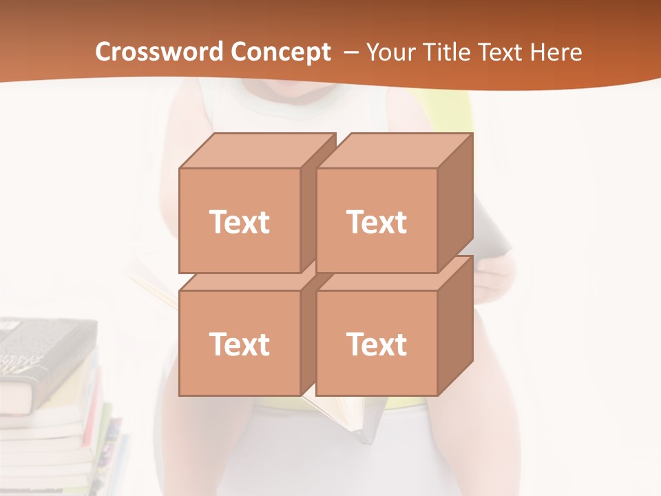 The Little Boy Sits On A Chamber-Pot And Reads The Book PowerPoint Template