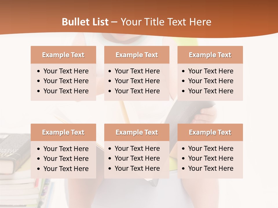 The Little Boy Sits On A Chamber-Pot And Reads The Book PowerPoint Template