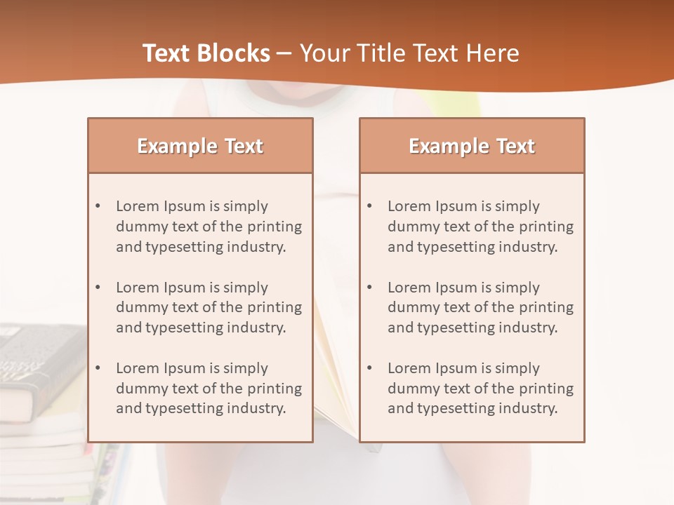 The Little Boy Sits On A Chamber-Pot And Reads The Book PowerPoint Template