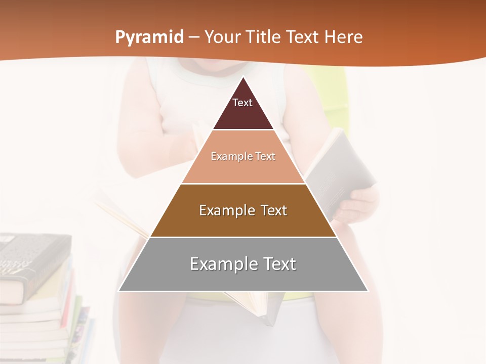 The Little Boy Sits On A Chamber-Pot And Reads The Book PowerPoint Template