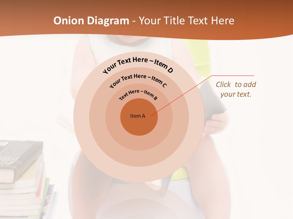 The Little Boy Sits On A Chamber-Pot And Reads The Book PowerPoint Template