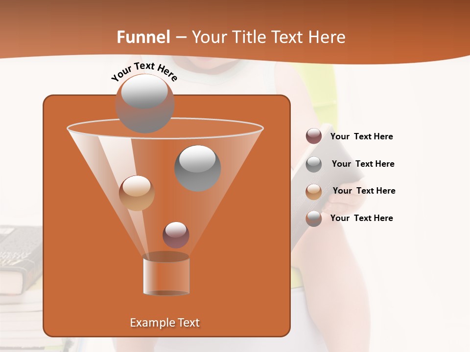 The Little Boy Sits On A Chamber-Pot And Reads The Book PowerPoint Template