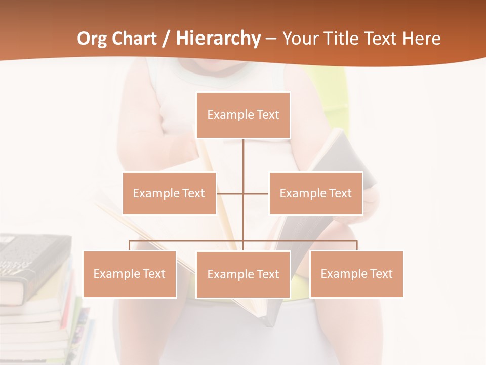 The Little Boy Sits On A Chamber-Pot And Reads The Book PowerPoint Template