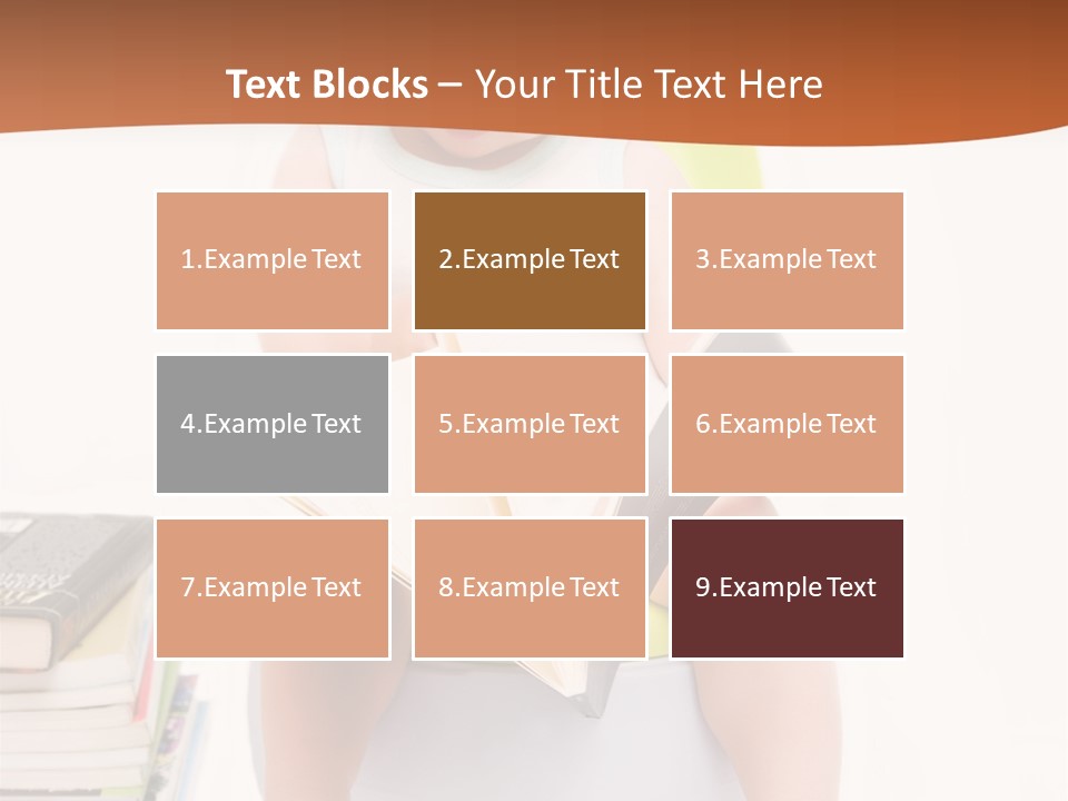 The Little Boy Sits On A Chamber-Pot And Reads The Book PowerPoint Template