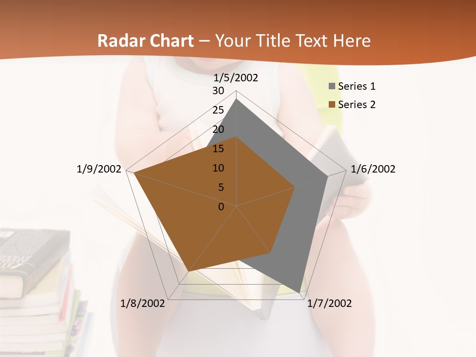 The Little Boy Sits On A Chamber-Pot And Reads The Book PowerPoint Template