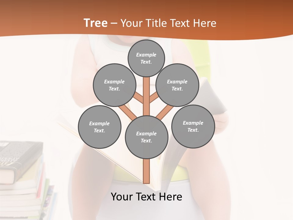 The Little Boy Sits On A Chamber-Pot And Reads The Book PowerPoint Template