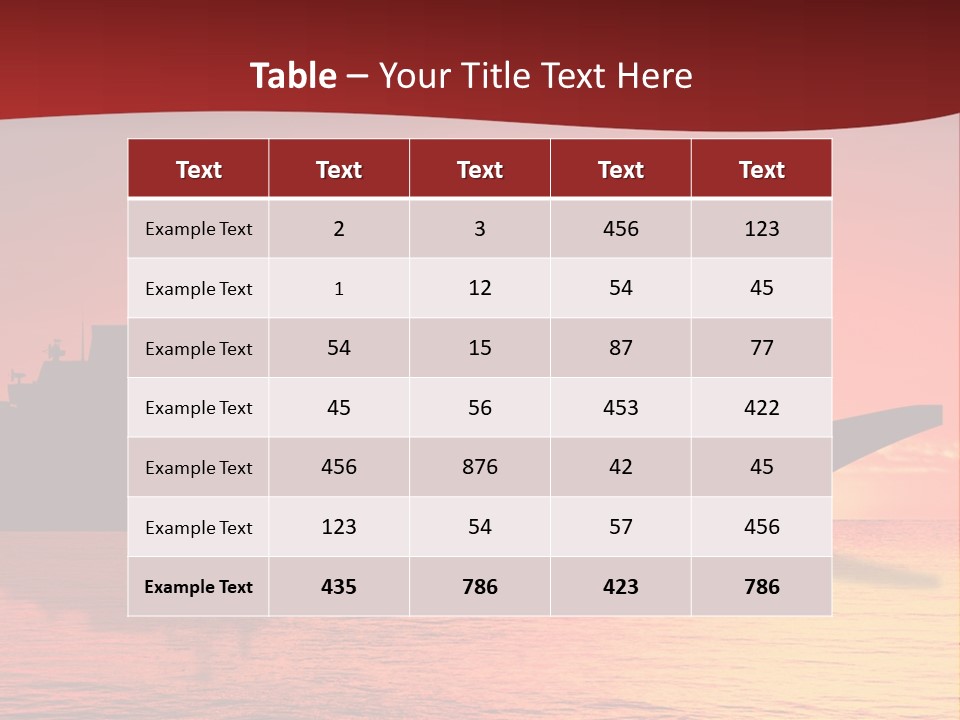 Aircraft Carrier On Sea Near Iraq Over Sunset PowerPoint Template
