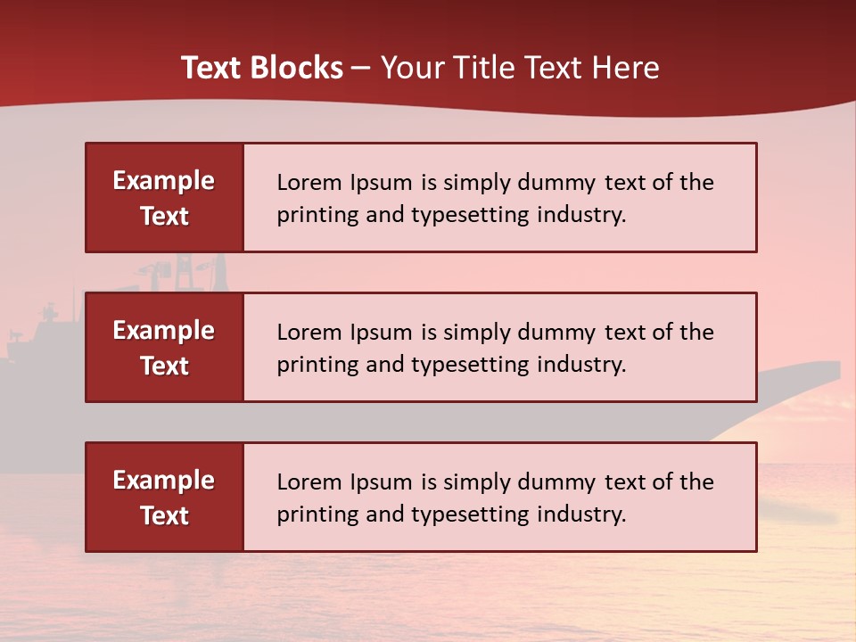 Aircraft Carrier On Sea Near Iraq Over Sunset PowerPoint Template
