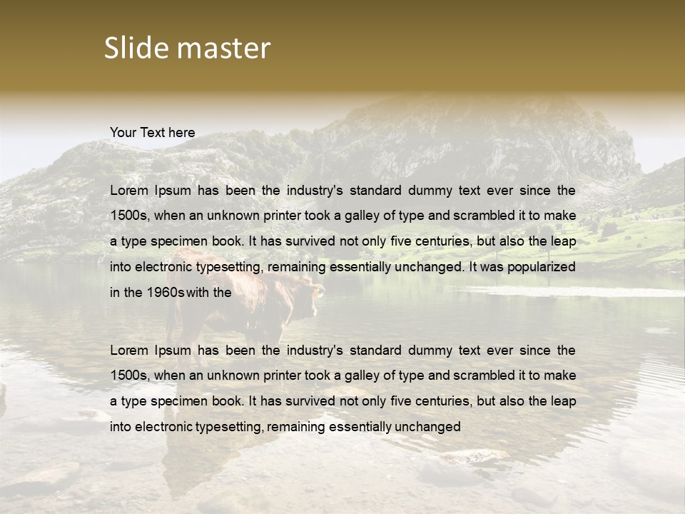 Enol Lake PowerPoint Template