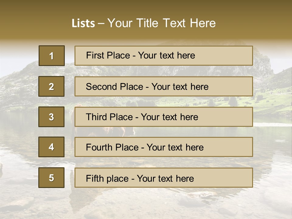 Enol Lake PowerPoint Template