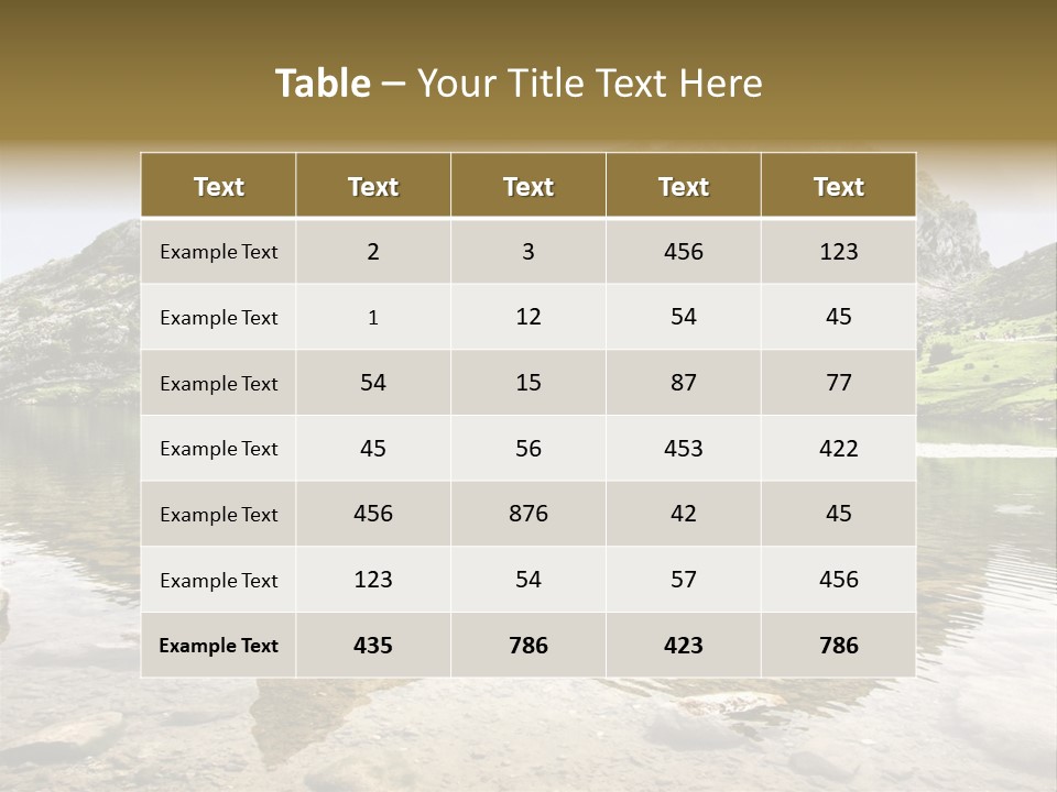Enol Lake PowerPoint Template