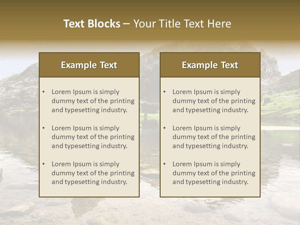Enol Lake PowerPoint Template